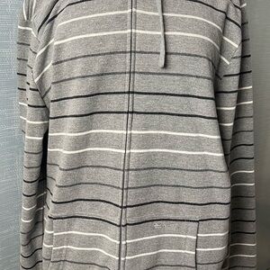 Men's Gray Striped Sweater
